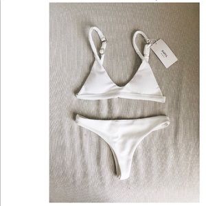 White padded bathing suit